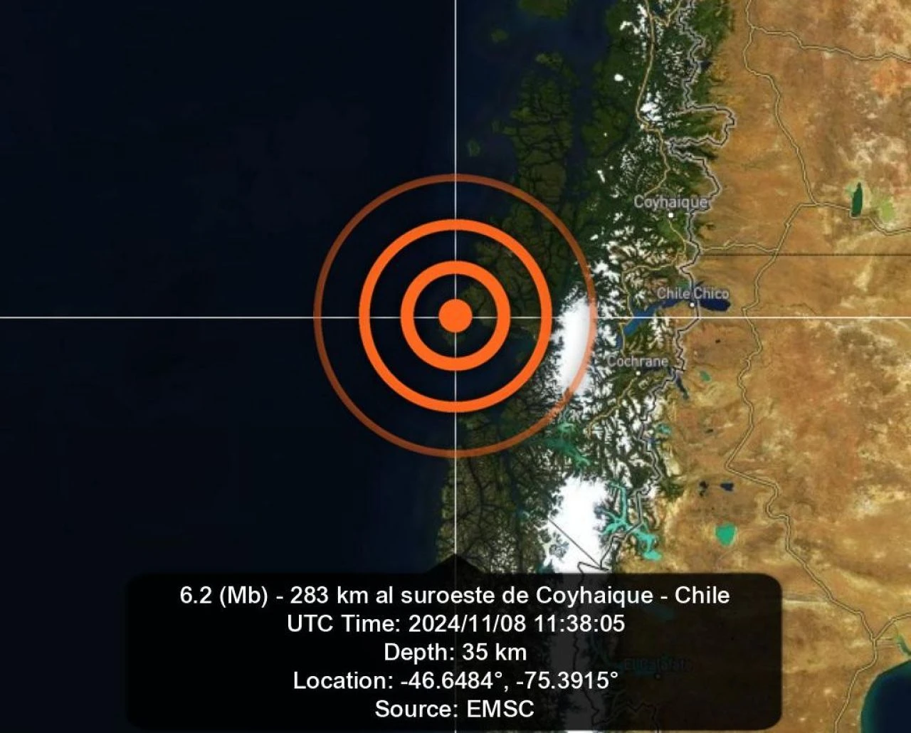 Şili açıklarında korkutan deprem! Tsunami uyarısı... - 1. Resim
