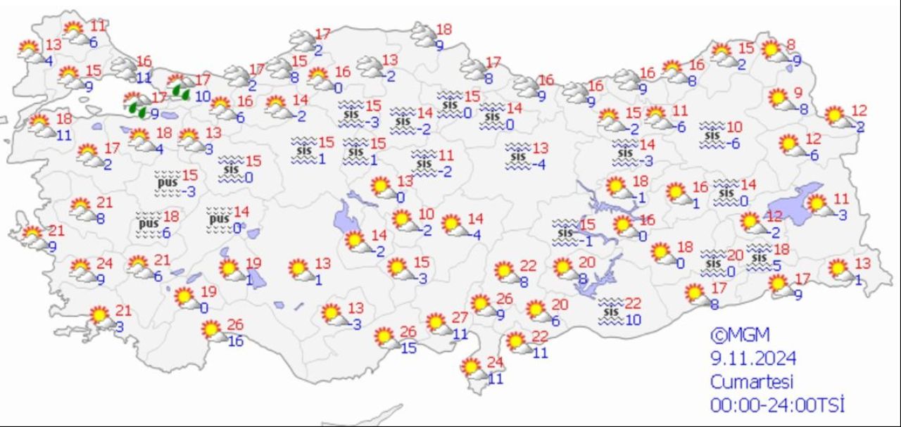 Pastırma yazı bitiyor! Meteoroloji'den uyarı geldi, sıcaklıklar düşüyor: İşte 9 Kasım hava durumu - 2. Resim