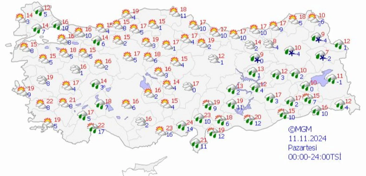 Meteoroloji 10 Kasım Pazar hava durumu raporunu yayımladı! İstanbul için yağmur ve soğuk uyarısı - 3. Resim