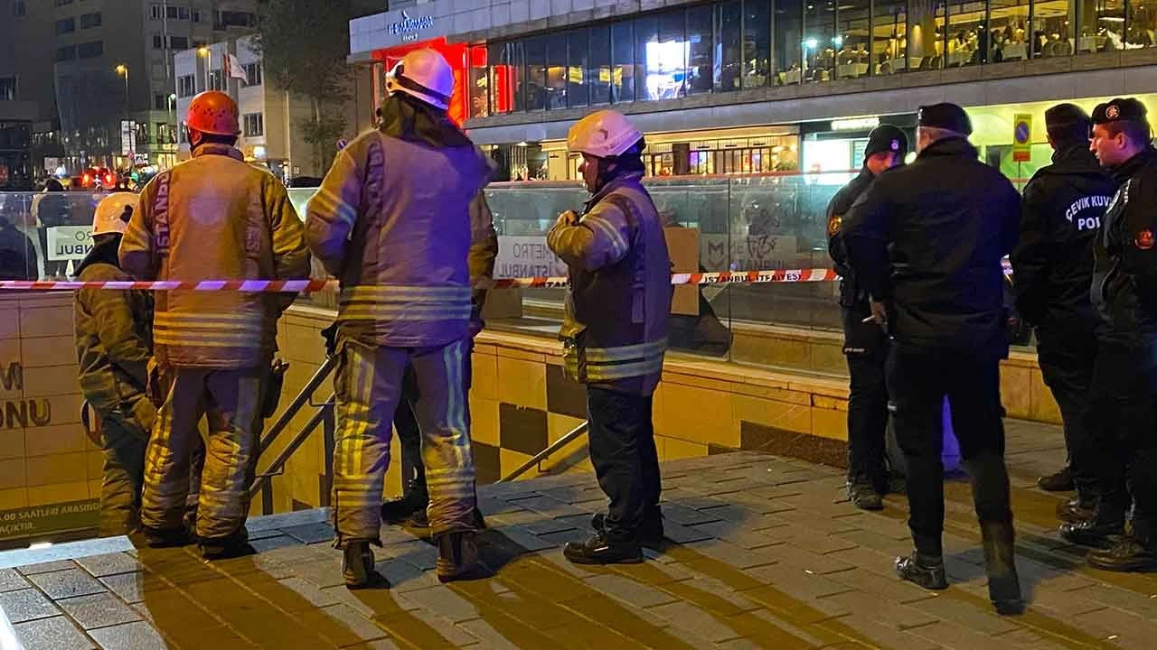 Taksim metro istasyonunda intihar girişimi