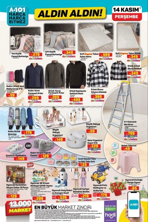 A101 14 Kasım aktüel kataloğunda 6 kişilik masa takımı, buharlı temizleyici, su sebili, pencere temizleme robotu ve benzinli motosiklet yer alıyor - 4. Resim