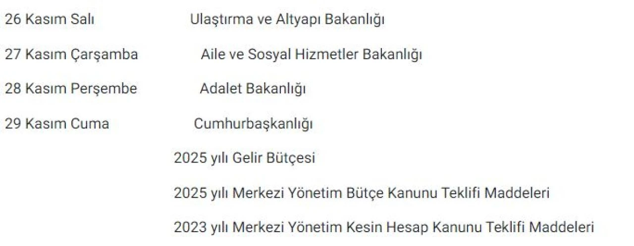Bütçe görüşmeleri başladı! Gözler TBMM Plan ve Bütçe Komisyonunda - 3. Resim