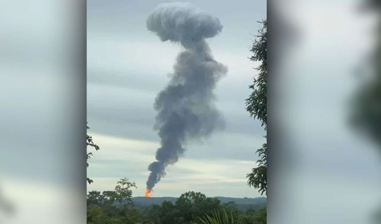 Çamur volkanı patladı! O anlar saniye saniye kamerada