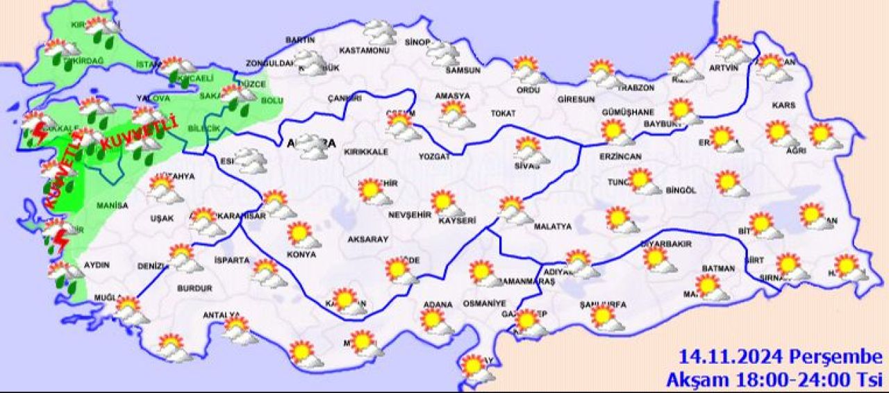 Meteoroloji İstanbul, Ankara ve İzmir dahil birçok ili uyardı: Çok kuvvetli yağacak! - 3. Resim