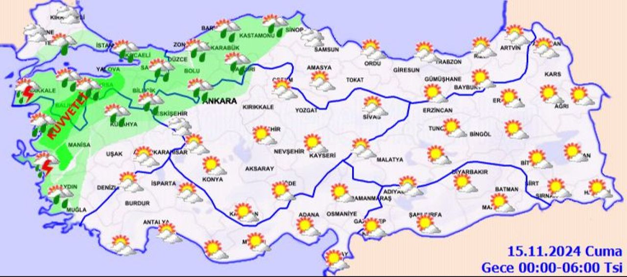 Meteoroloji İstanbul, Ankara ve İzmir dahil birçok ili uyardı: Çok kuvvetli yağacak! - 4. Resim