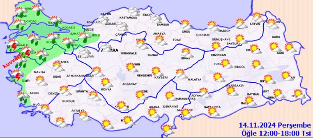 Meteoroloji İstanbul, Ankara ve İzmir dahil birçok ili uyardı: Çok kuvvetli yağacak! - 2. Resim