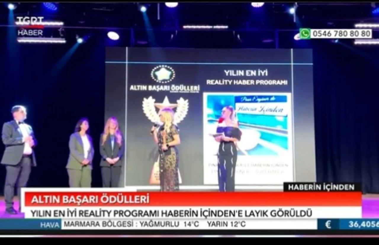 Yılın en iyi reality haber programı Haberin İçinden’e layık görüldü - 1. Resim