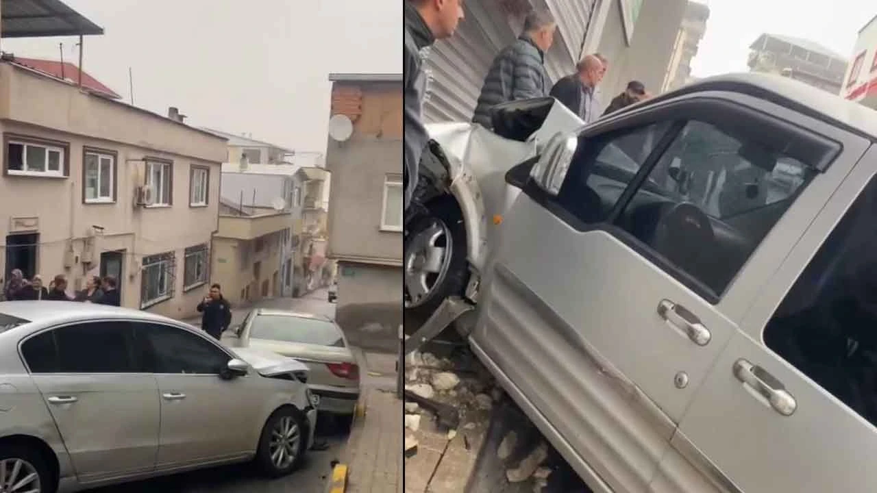 Bursa'da korku dolu anlar! Kamyonun freni boşaldı, sürücü kapıda asılı kaldı