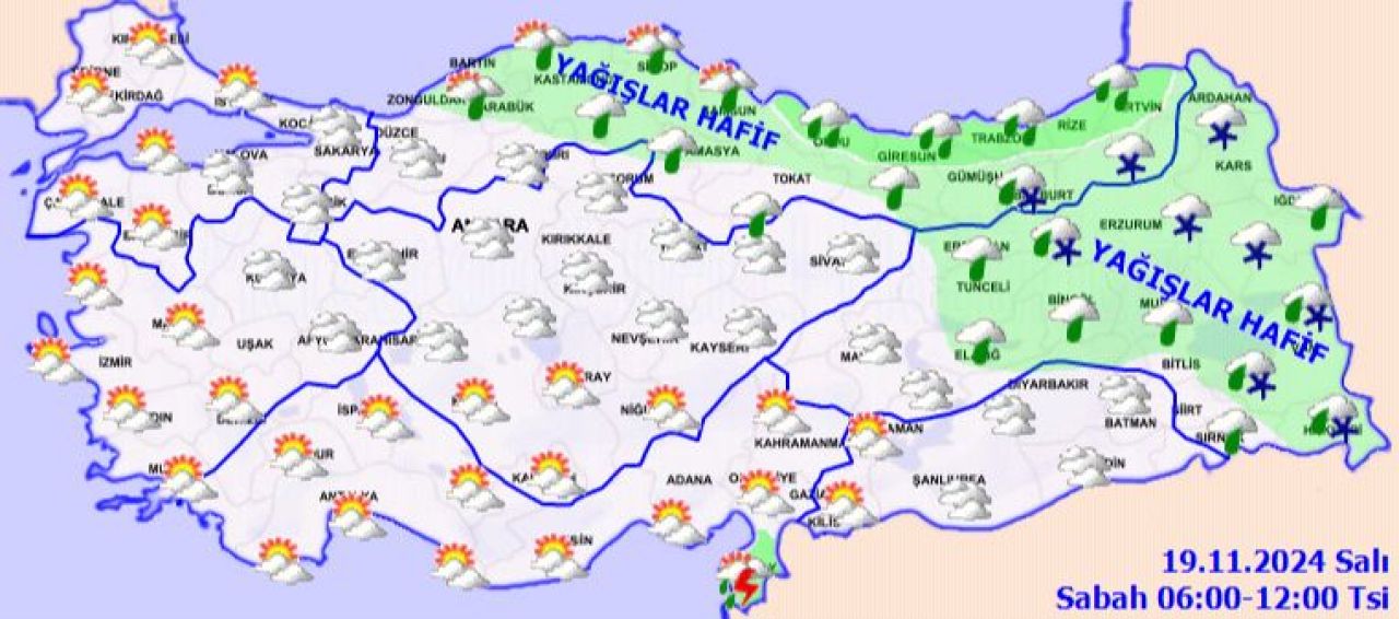 Meteoroloji güncel hava durumu raporunu yayımladı! Bugün hava nasıl olacak? - 1. Resim