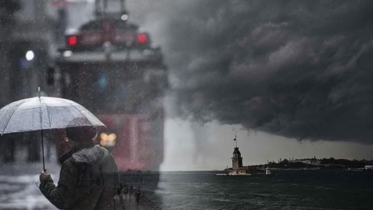 İstanbul&#039;u fırtına ve sağanak vuracak! Meteoroloji ve AKOM peş peşe uyardı: Saat verildi, evden çıkmayın