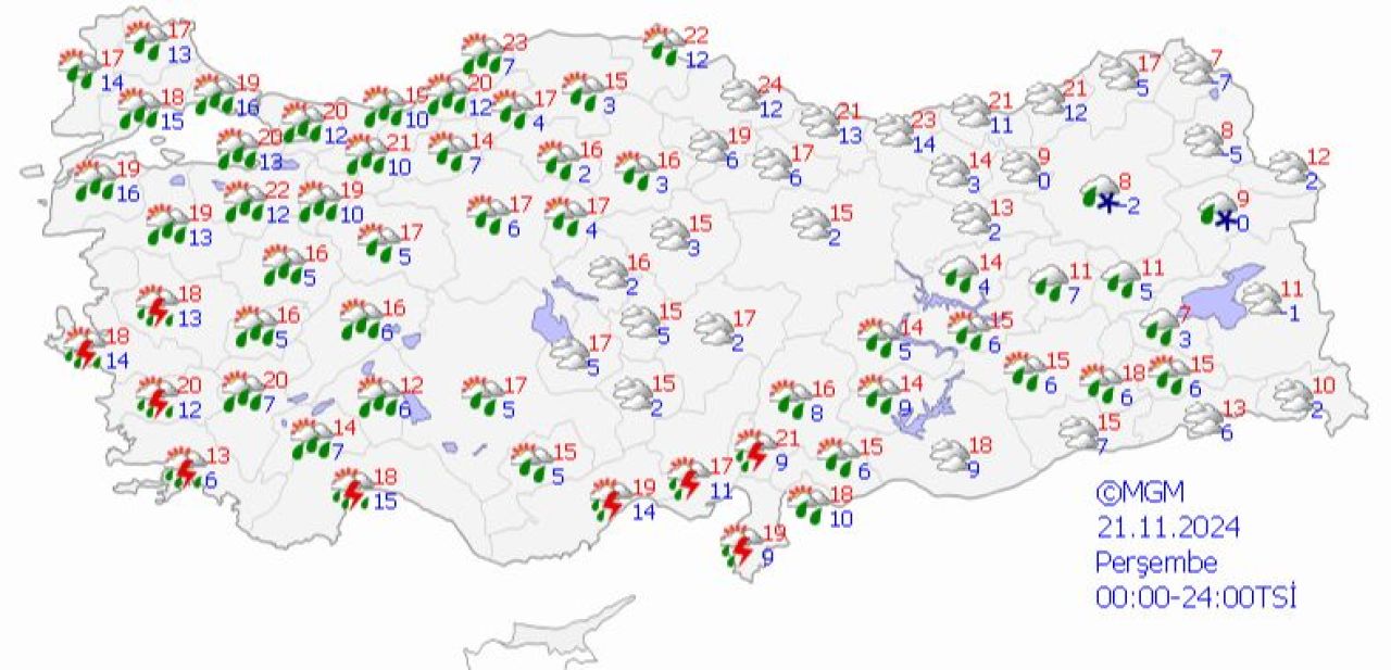 Meteoroloji gün vererek uyardı! Kar ve soğuk kapıya dayandı | 21 Kasım hava durumu  - 3. Resim