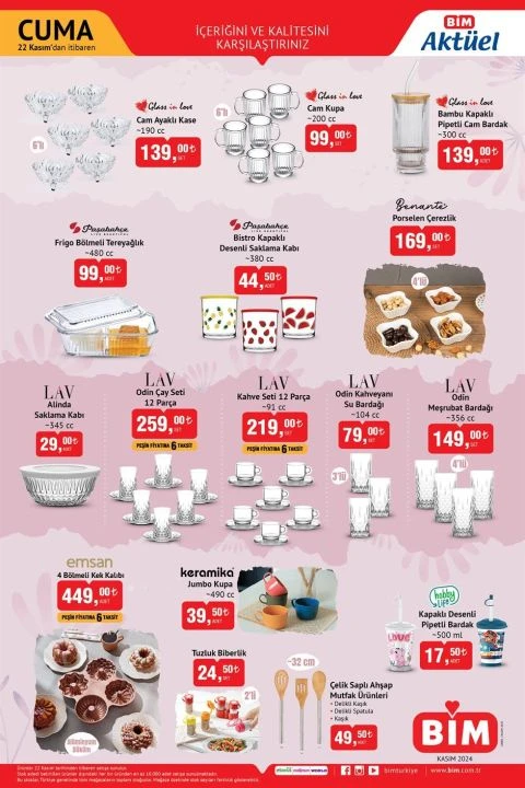 BİM 22 Kasım aktüel kataloğunda Philips buhar kazanlı ütü, Air Fryer, Gua Sha cihazı, ultrasonik cilt temizleme aleti ve dikey ısıtıcı gibi birçok ürün yer alıyor