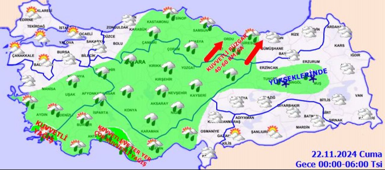 İstanbul dahil 49 ilde sarı alarm! Meteoroloji saat verdi: Kuvvetli yağış ve fırtına olacak!  - 5. Resim