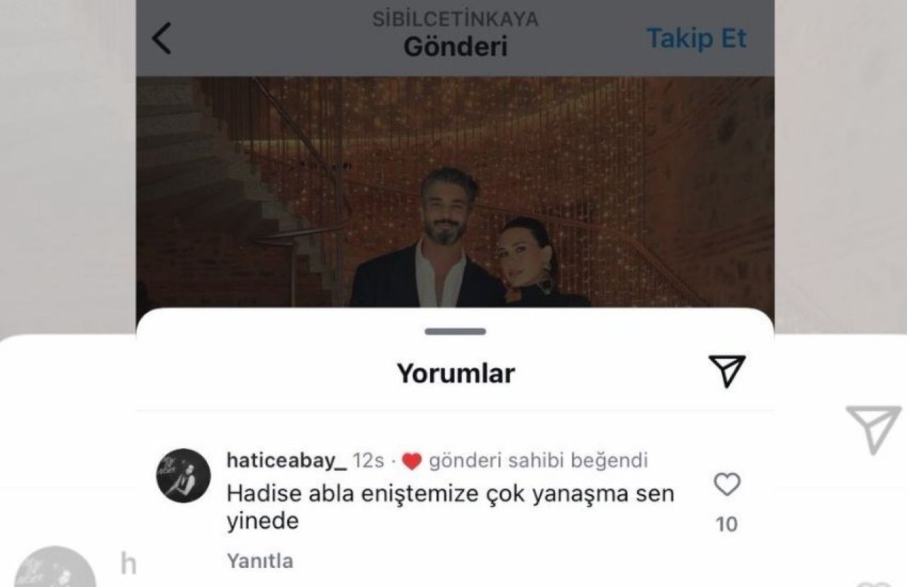 Sibil Çetinkaya önce paylaştı sonra sevgilisi Şükrü Özyıldız'ı Hadise'den kıskandı! Beğendiği yorum tepki topladı - 2. Resim