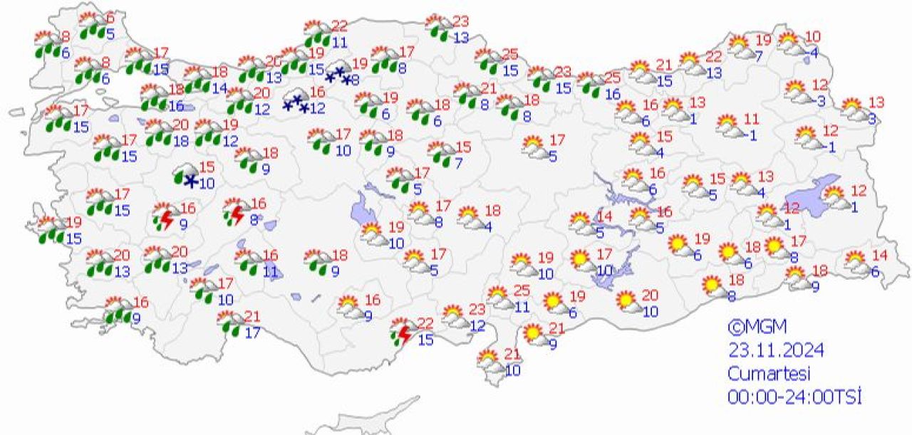 Bu hafta sonu hava yağmurlu mu? Meteoroloji 23-24 Kasım hava durumunu paylaştı - 1. Resim