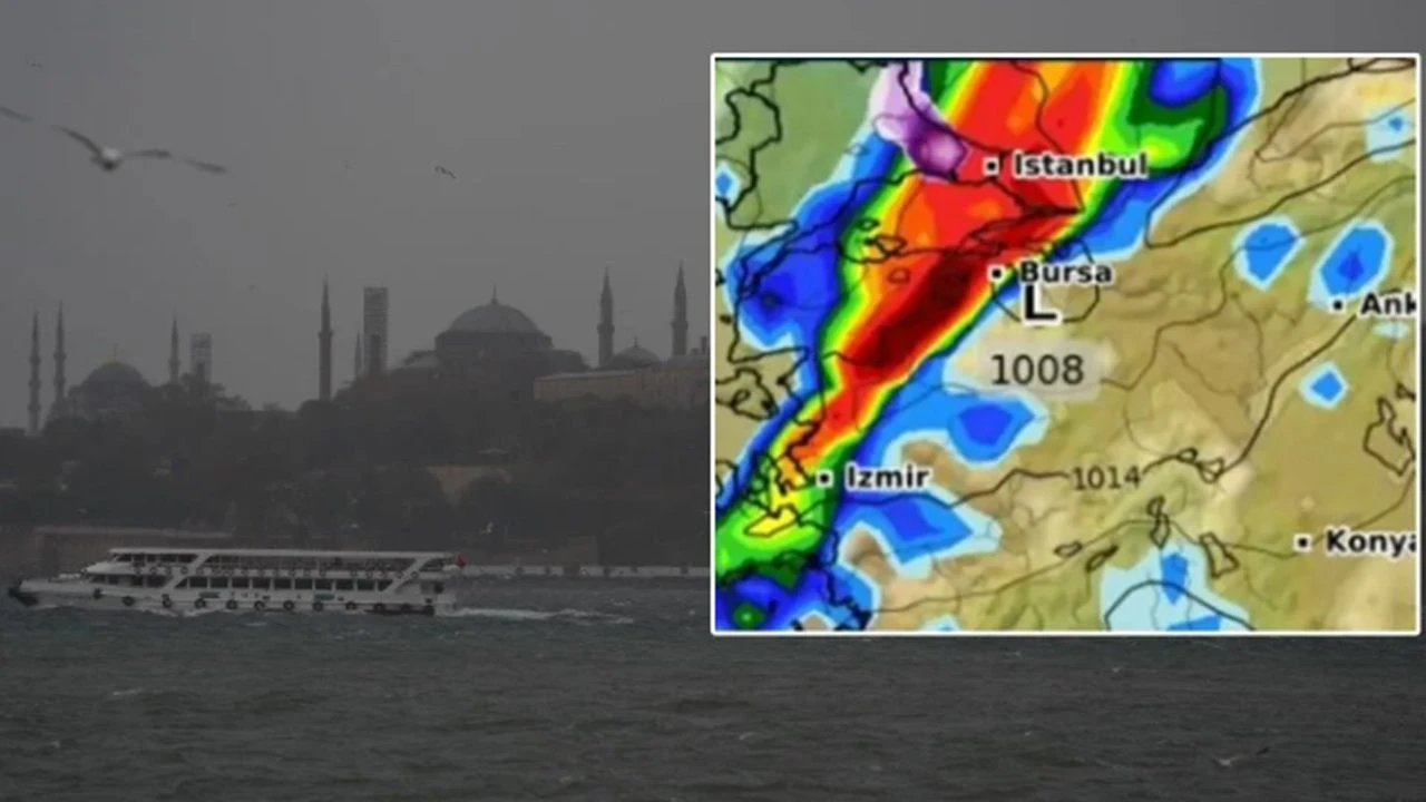 İstanbul için peş peşe sağanak ve fırtına uyarıları! Harita kıpkırmızı: Kar, sağanak, fırtına