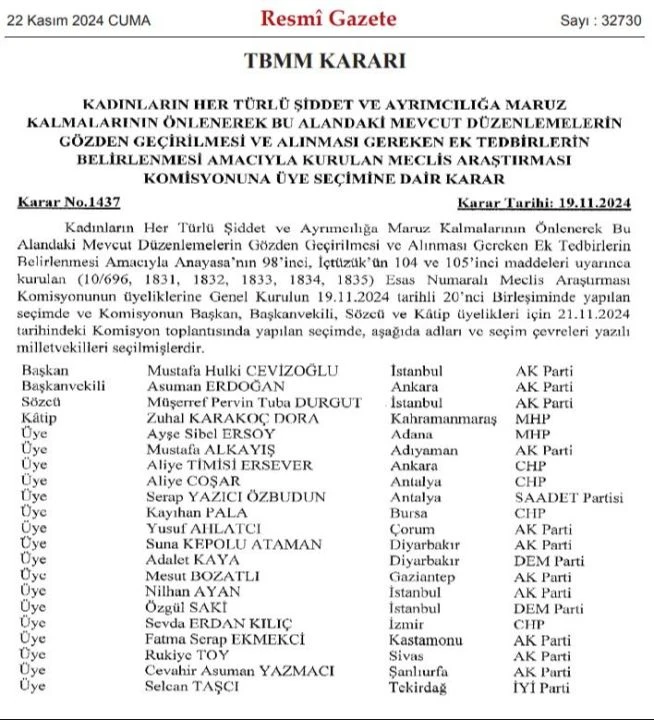 Kadına yönelik şiddeti araştırma komisyonu başkanı Hulki Cevizoğlu oldu - 1. Resim