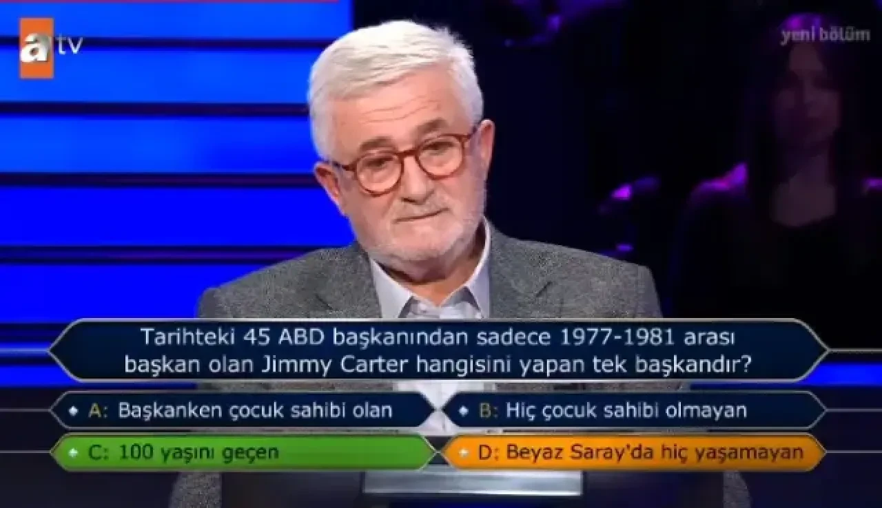 Kim Milyoner Olmak İster’de Jimmy Carter sorusu gündem oldu - 1. Resim
