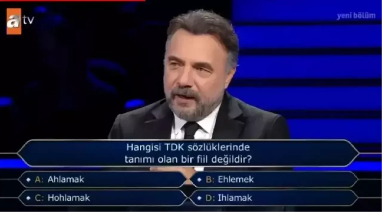 Kim Milyoner Olmak İster’deki TDK sorusunun cevabı araştırılıyor - 1. Resim