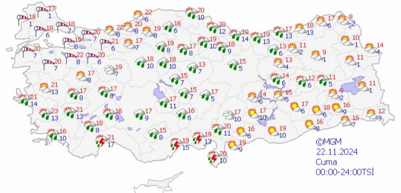 Meteoroloji hava durumu raporu yayımlandı! Kuvvetli yağış, sel baskını ve rüzgar uyarısı - 2. Resim