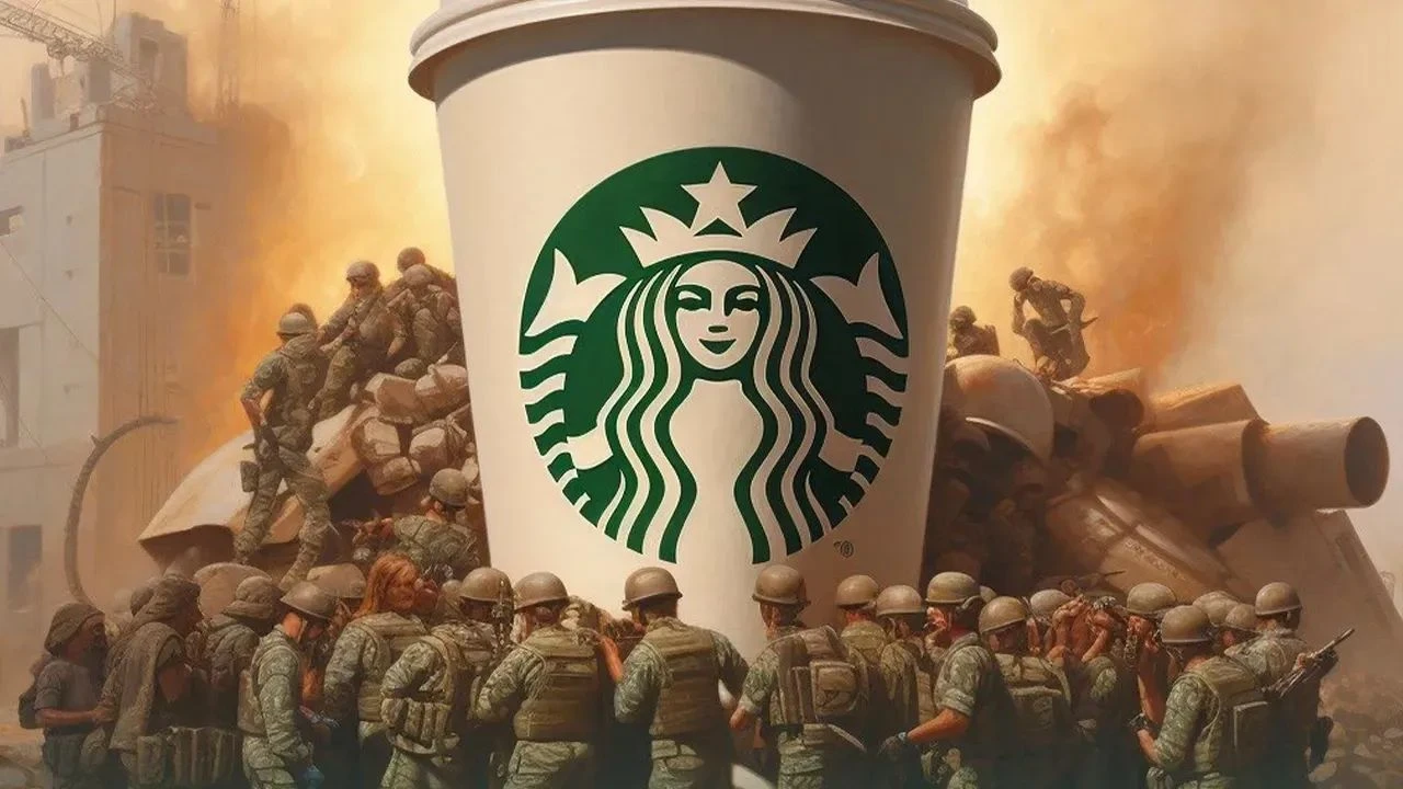 Starbucks kendini aklamaya çalışıyor! Katil İsrail'e destekleri sonrası hisseleri dibi görmüştü: Her yere afiş astılar - 3. Resim