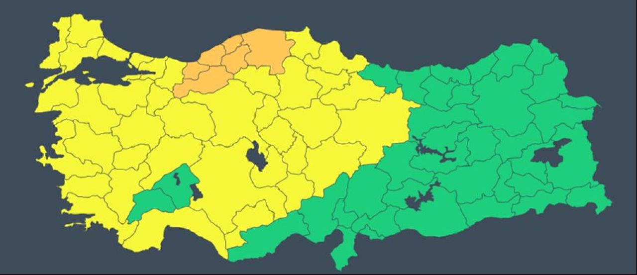 İstanbul, Ankara, İzmir dahil 44 ilde sarı ve turuncu alarm! Meteoroloji saat verdi: Kar ve fırtına geliyor! - 4. Resim