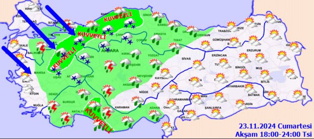 İstanbul, Ankara, İzmir dahil 44 ilde sarı ve turuncu alarm! Meteoroloji saat verdi: Kar ve fırtına geliyor! - 3. Resim