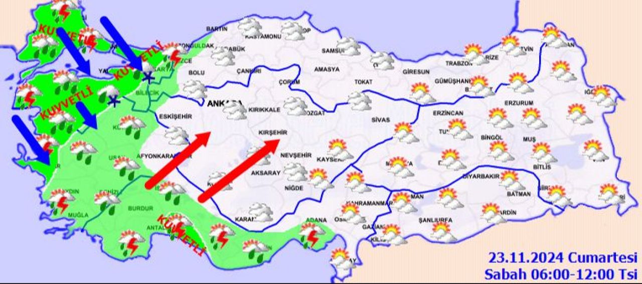 İstanbul, Ankara, İzmir dahil 44 ilde sarı ve turuncu alarm! Meteoroloji saat verdi: Kar ve fırtına geliyor! - 1. Resim