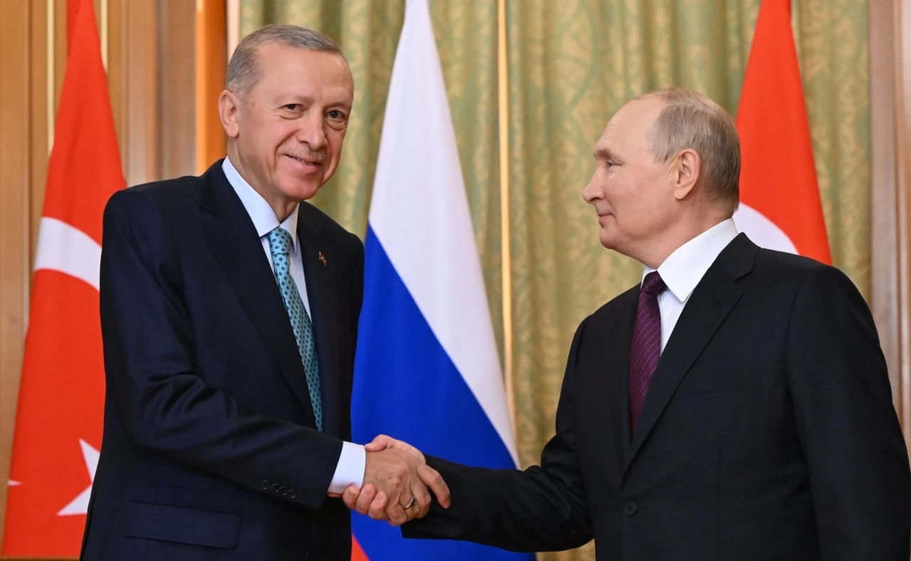 Son dakika | Cumhurbaşkanı Erdoğan Vladimir Putin ile görüştü - 2. Resim