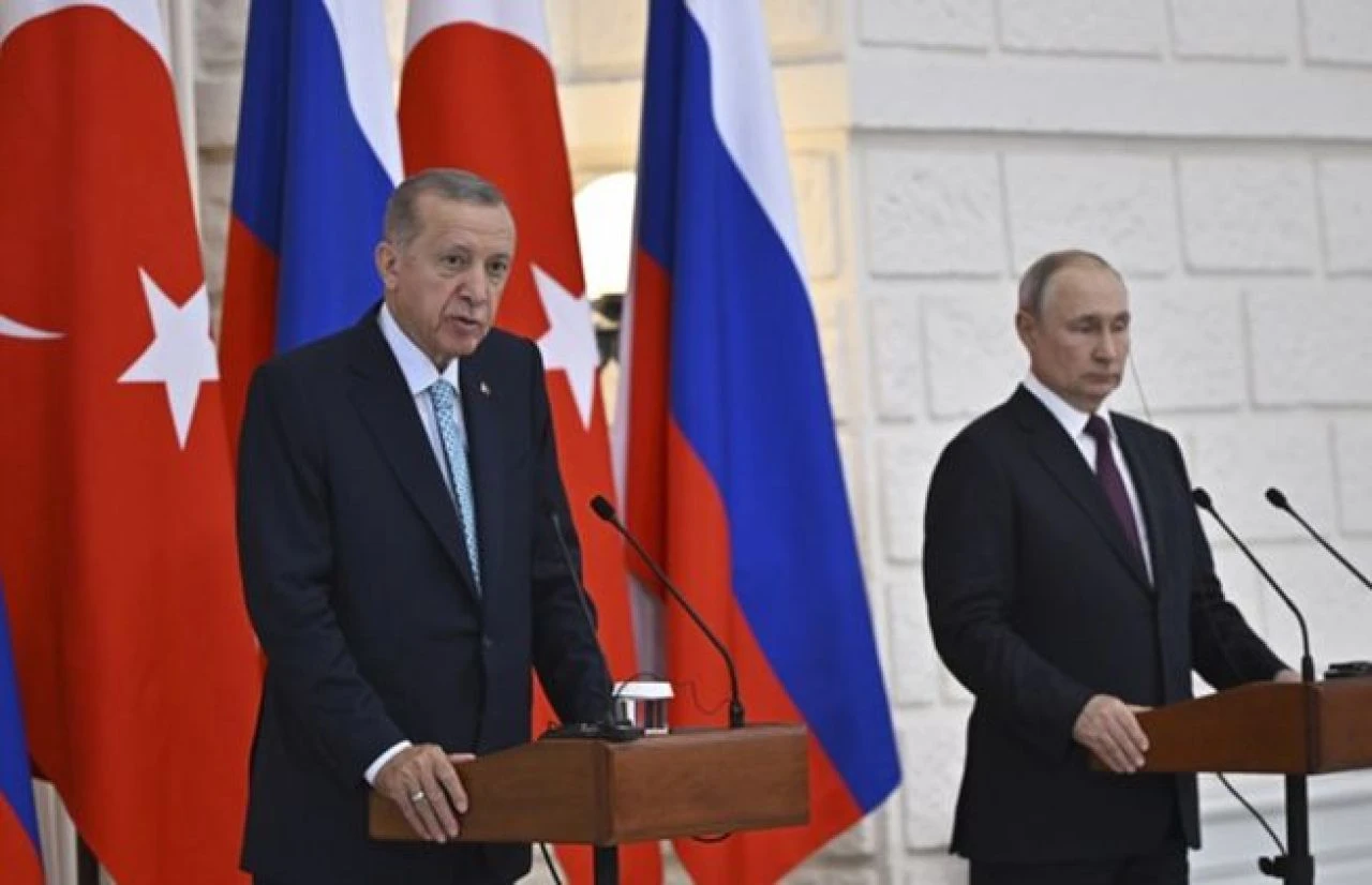 Son dakika | Cumhurbaşkanı Erdoğan Vladimir Putin ile görüştü - 1. Resim