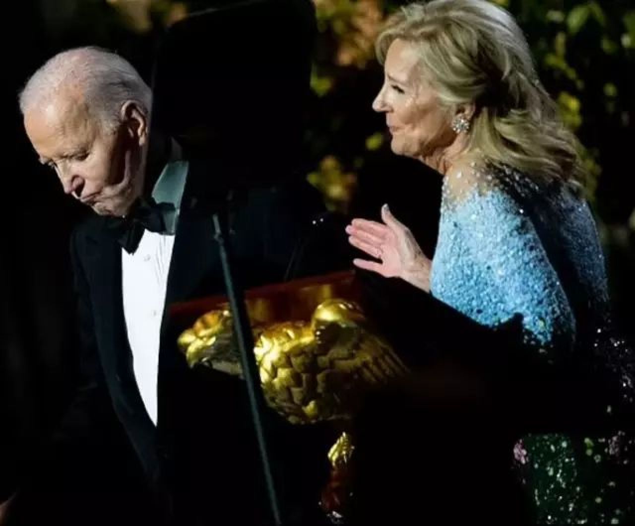 Joe Biden'dan Beyaz Saray'da veda yemeği, eşi Jill Biden konuşurken gözyaşlarını tutamadı - 3. Resim