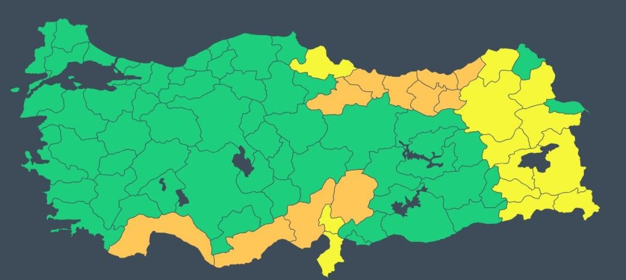 Sıcaklık daha da düşüyor! 11 ile turuncu 13 ile sarı kod verildi: 25 Kasım hava durumu raporu... - 4. Resim