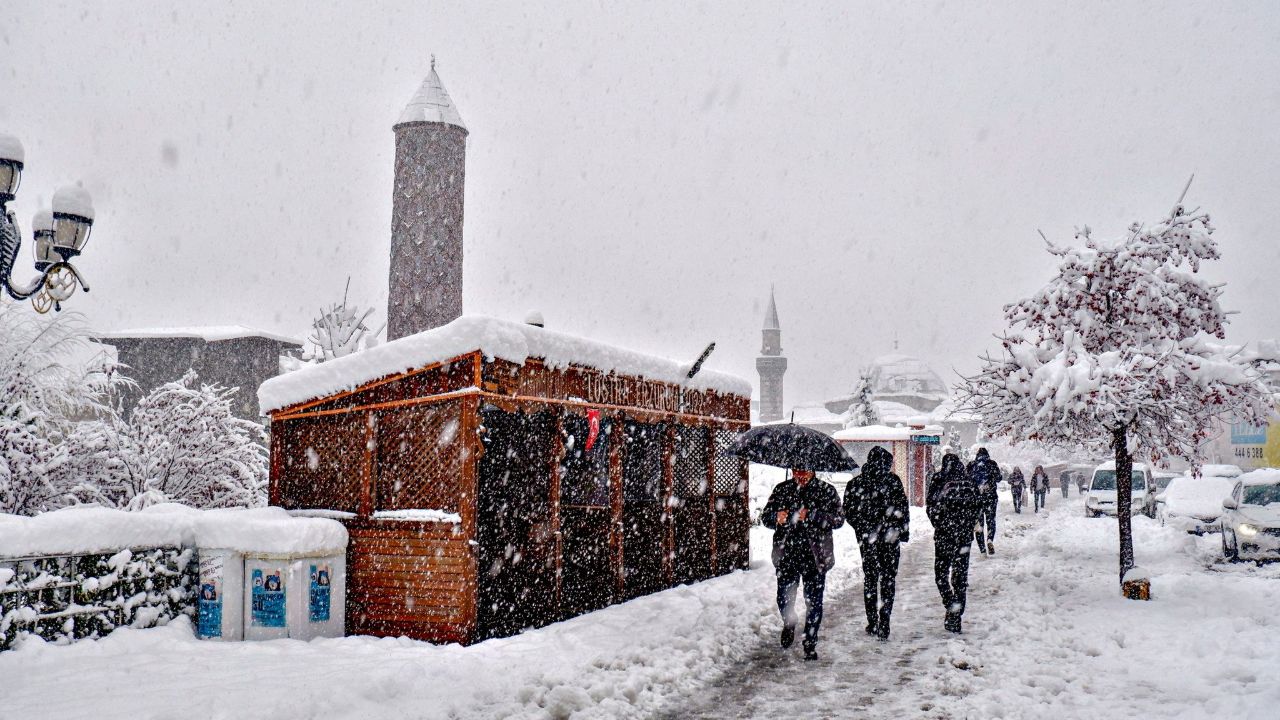 İşte Türkiye’nin en soğuk yeri! Okullar tatil edildi, yoldaki at bile dondu