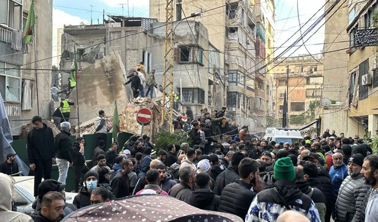 Savaş uçakları havalandı! Ateşkese saatler kala İsrail Lübnan'ın başkenti Beyrut'u vurdu!