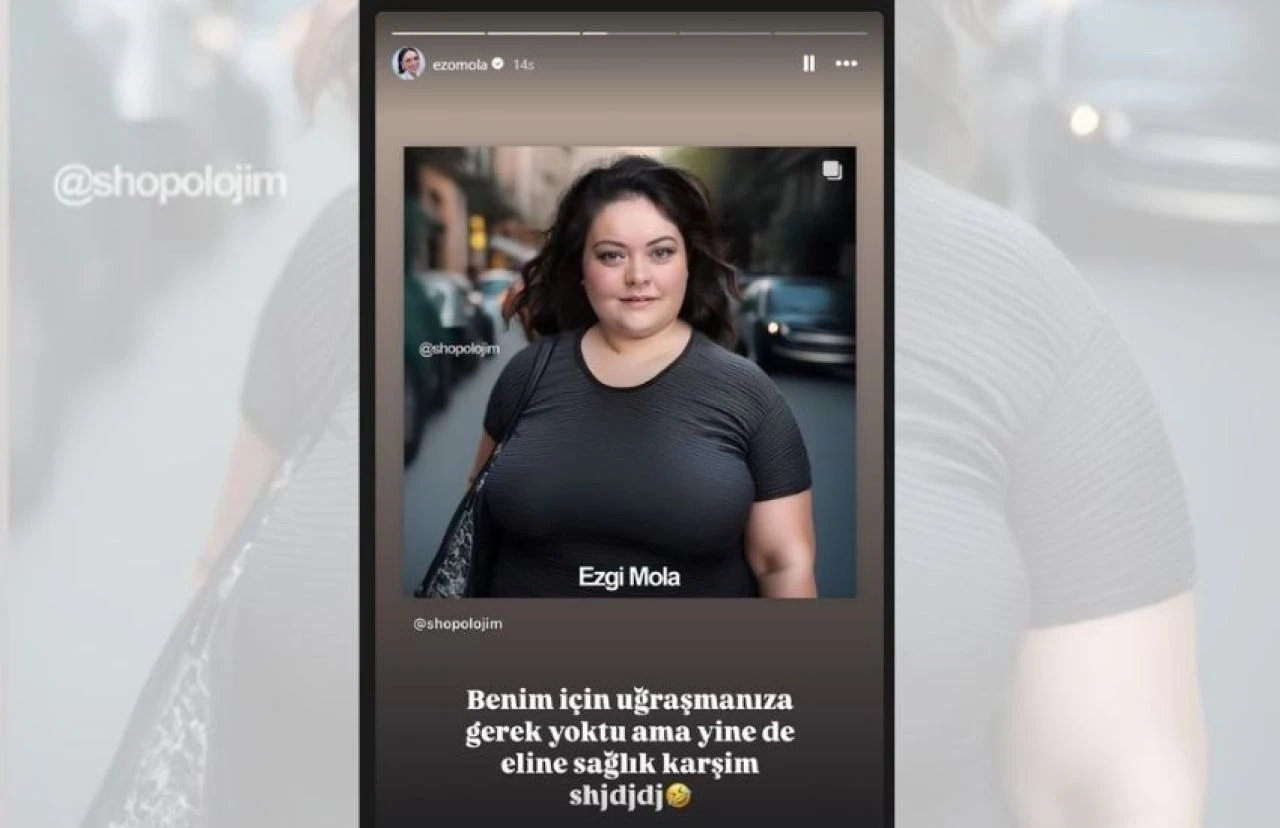 Yapay zeka ünlüleri böyle şişmanlattı! Ezgi Mola'nın yorumu güldürdü - 7. Resim