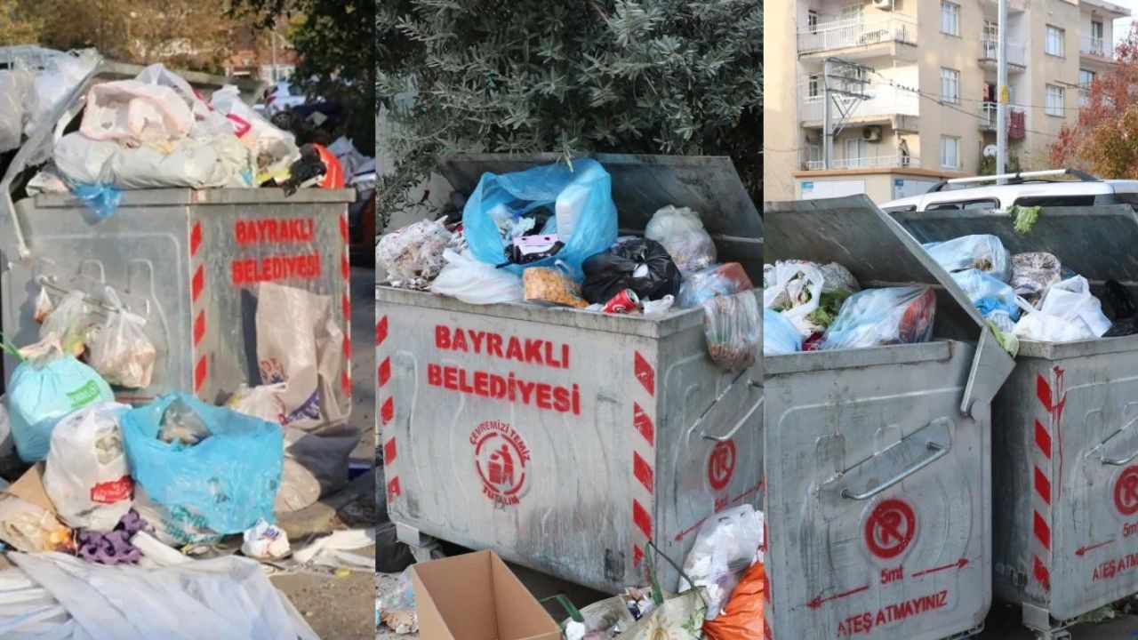 İzmir çöp dağlarıyla kokuyor! Vatandaş isyan etti