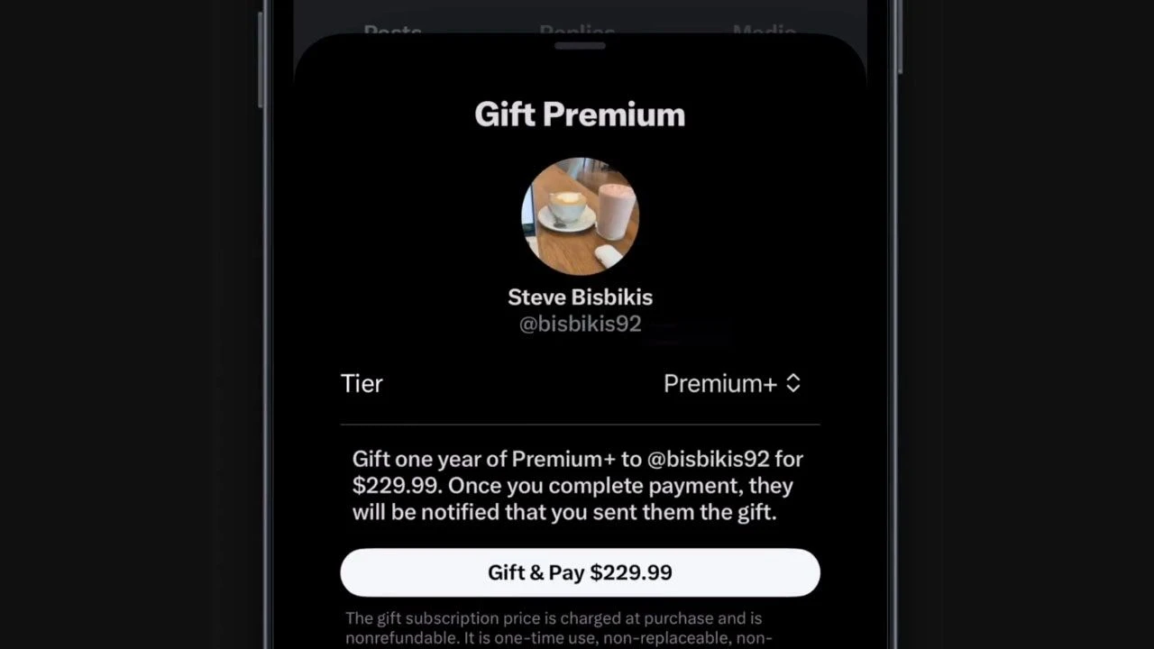 X'e (Twitter) çok sevilecek bir özellik geldi: Bir arkadaşınıza Premium aboneliği ısmarlayabileceksiniz - 1. Resim