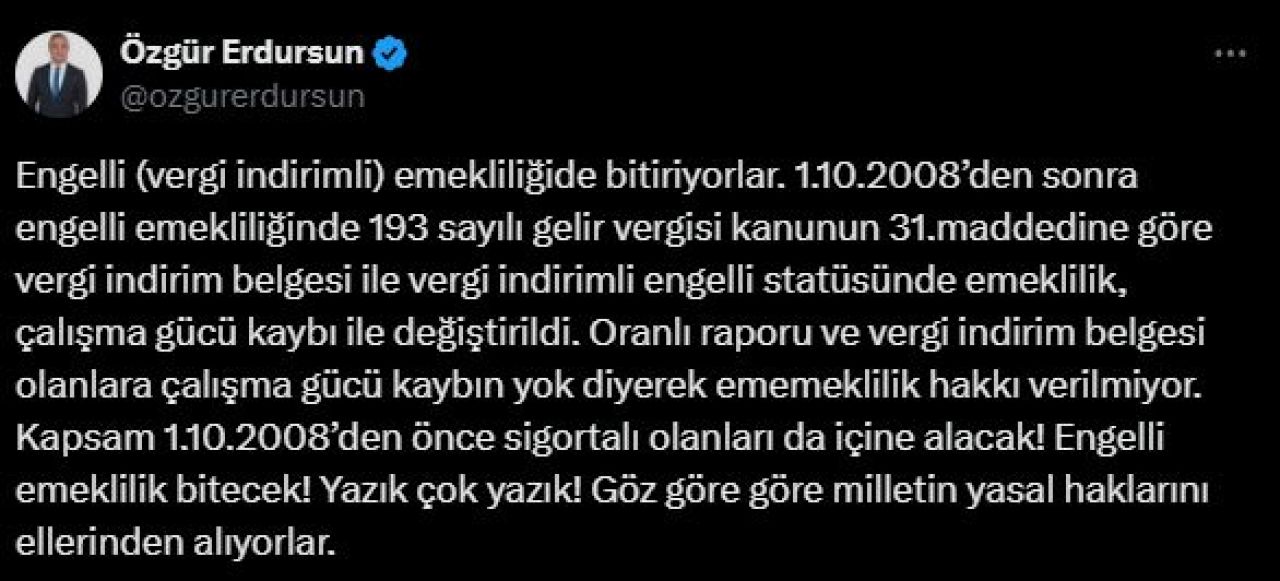 Emeklilere kötü haber! Özgür Erdursun 'geçmiş olsun' diyerek açıkladı: Emeklilerin o hakkı kaldırılıyor - 2. Resim