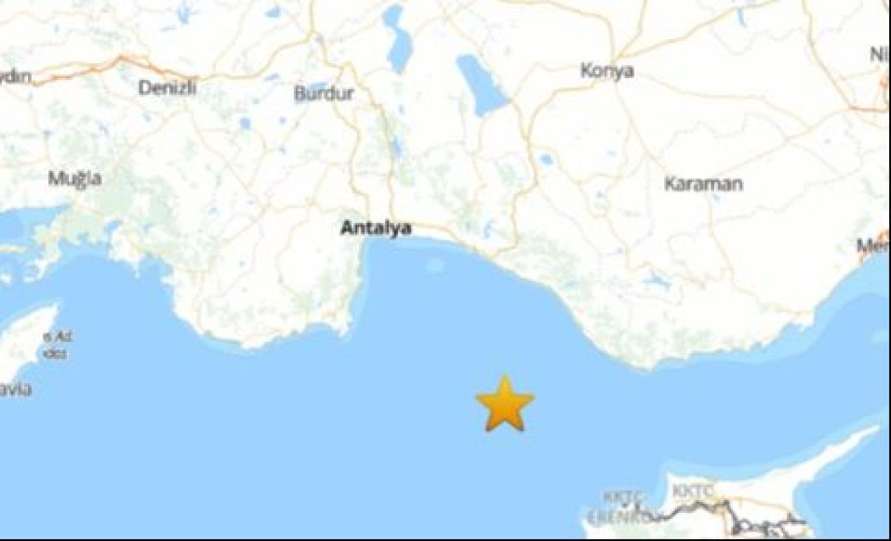 Son dakika | Antalya'da korkutan deprem! AFAD verileri açıkladı - 1. Resim