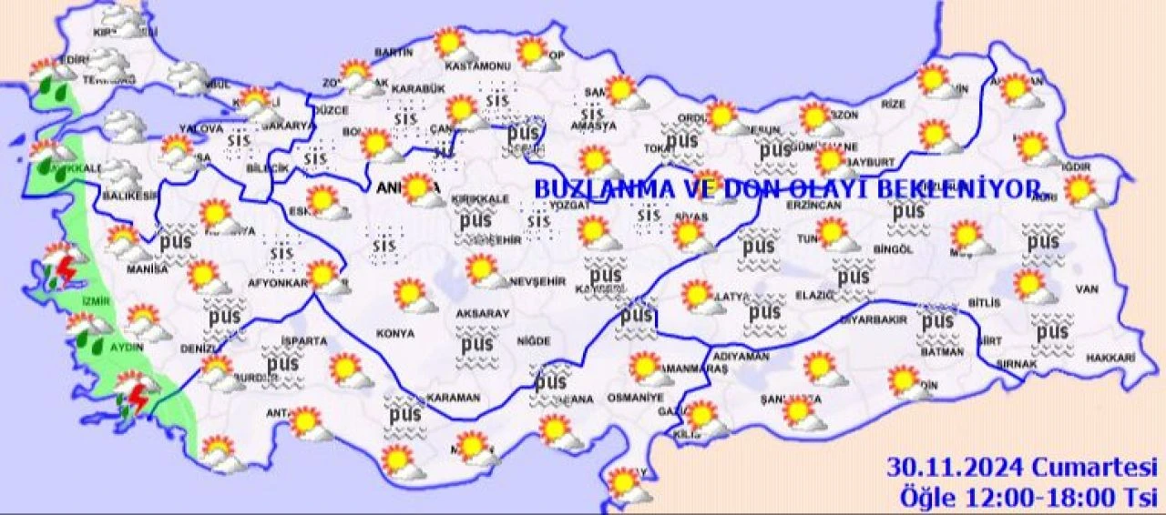 Bugün yağmur yağacak mı? Meteoroloji bugünün hava durumunu paylaştı (30 Kasım) - 1. Resim