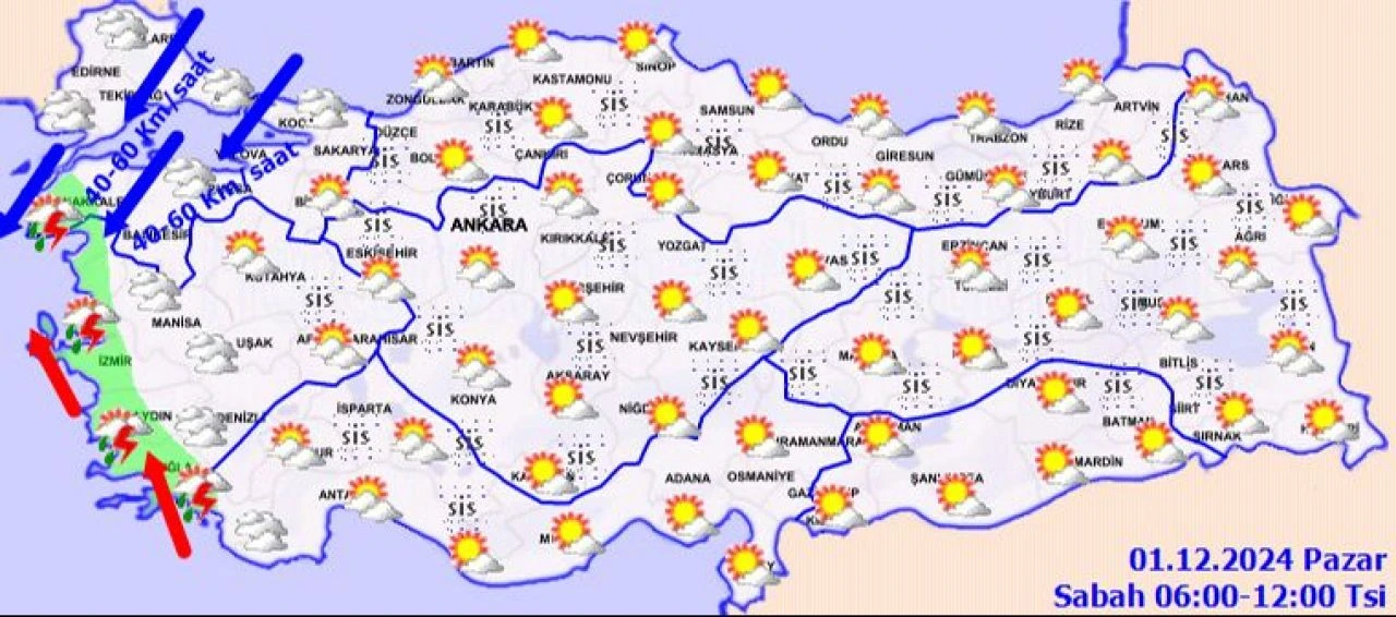 Meteoroloji'den sağanak ve fırtına uyarısı! 'Çok kuvvetli geliyor' diyerek sarı alarm verdi - 1. Resim