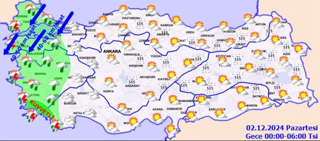 Meteoroloji'den sağanak ve fırtına uyarısı! 'Çok kuvvetli geliyor' diyerek sarı alarm verdi - 4. Resim