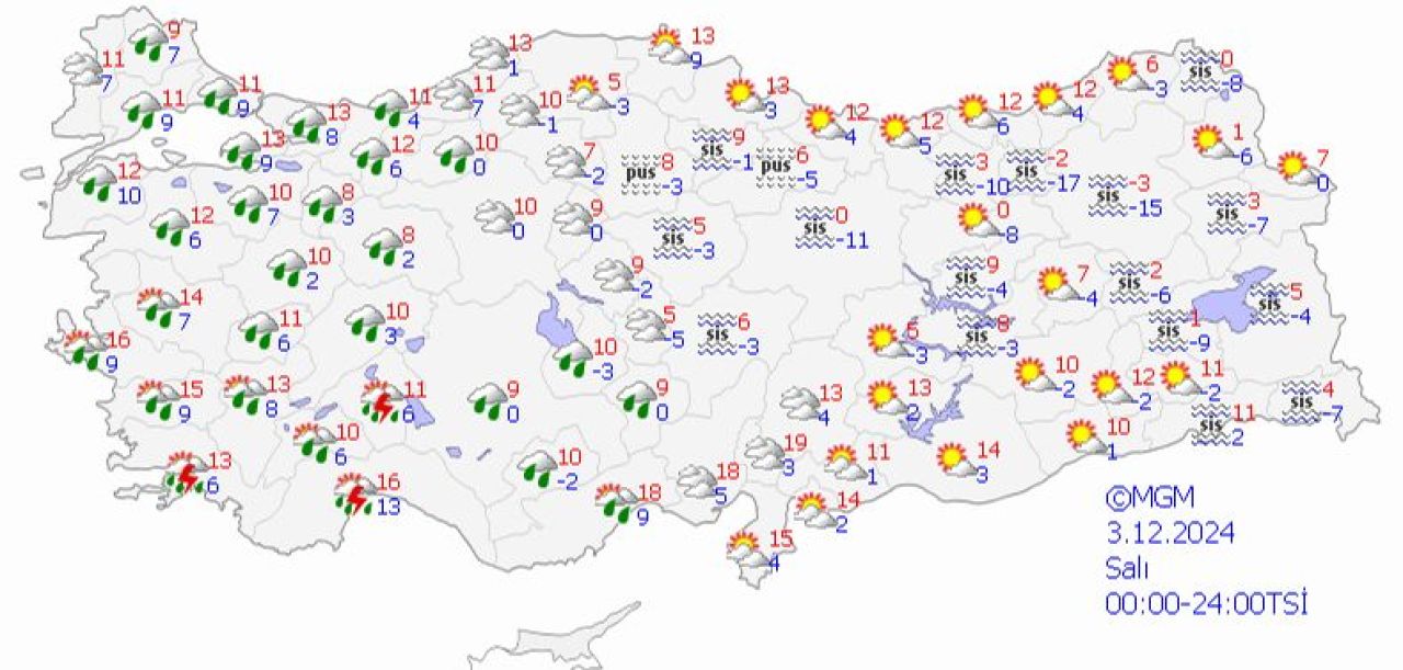 3 Aralık yarın okullar tatil mi? MGM yarının hava durumunu paylaştı - 2. Resim