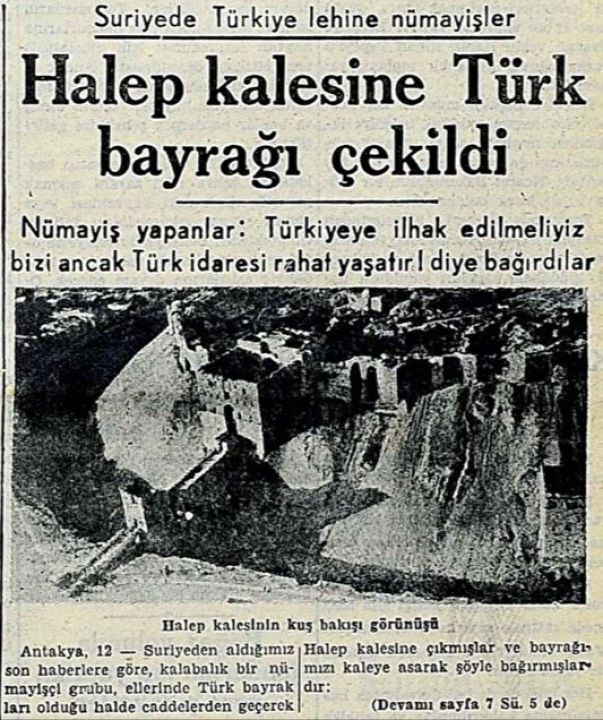 Türk bayrağı 76 yıl sonra Halep Kalesi'ne tekrar asıldı! 'Bizi ancak Türkler rahat yaşatır' - 2. Resim