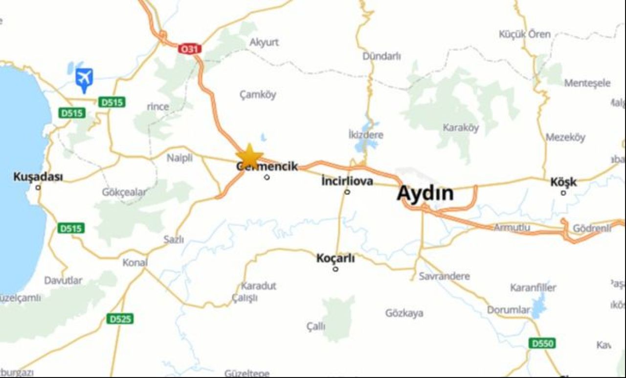 Son Dakika | Aydın'da deprem oldu! AFAD'dan açıklama geldi - 1. Resim