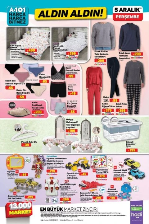 A101 Marketlerde yılbaşı rüzgarı esiyor! 5 Aralık aktüel kataloğunda çam ağacı, tombala, ağaç süsü, katı meyve sıkacağı ve mikrodalga fırın gibi birçok ürün yer alıyor - 7. Resim