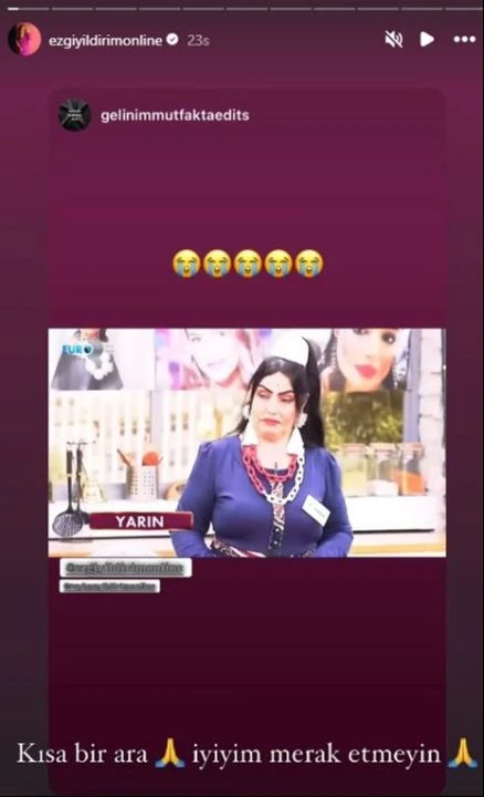 Gelinim Mutfakta Ezgi Yıldırım neden yok, diskalifiye mi edildi?  Gelinim Mutfakta Ezgi'ye ne oldu? Aslı Hünel duyurdu - 1. Resim