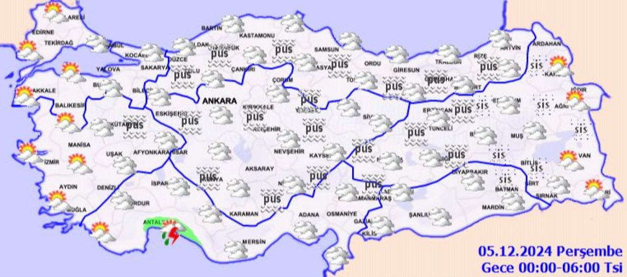 Meteoroloji'den sağanak yağış ve fırtına uyarısı! 4 Aralık hava durumu raporu yayımlandı - 4. Resim