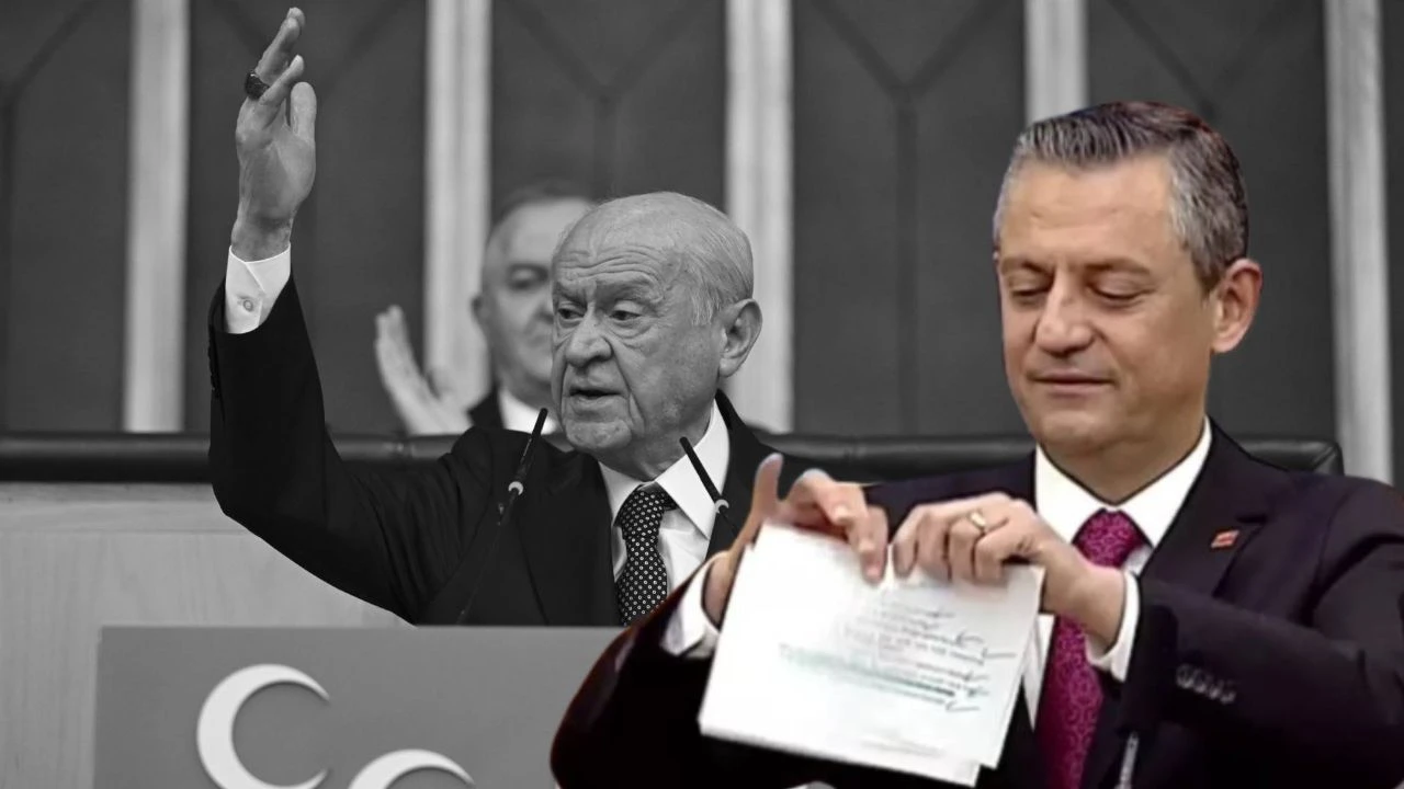 Özgür Özel Devlet Bahçeli'nin konuşmasını yırtmıştı! MHP'den cevap gecikmedi: O isim ateş püskürdü