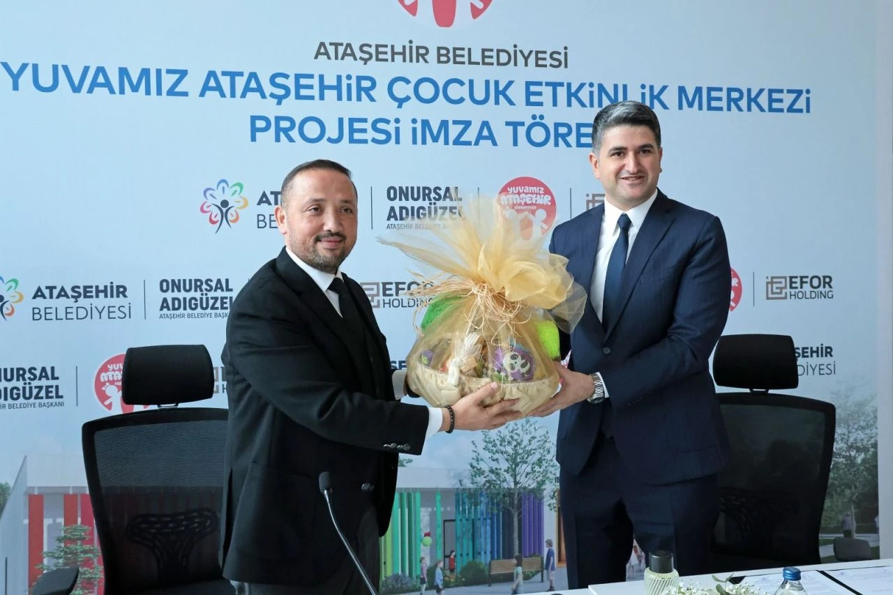 Ataşehir Belediyesi’nden çocuklar için ekolojik adım: Etkinlik merkezi için imzalar atıldı